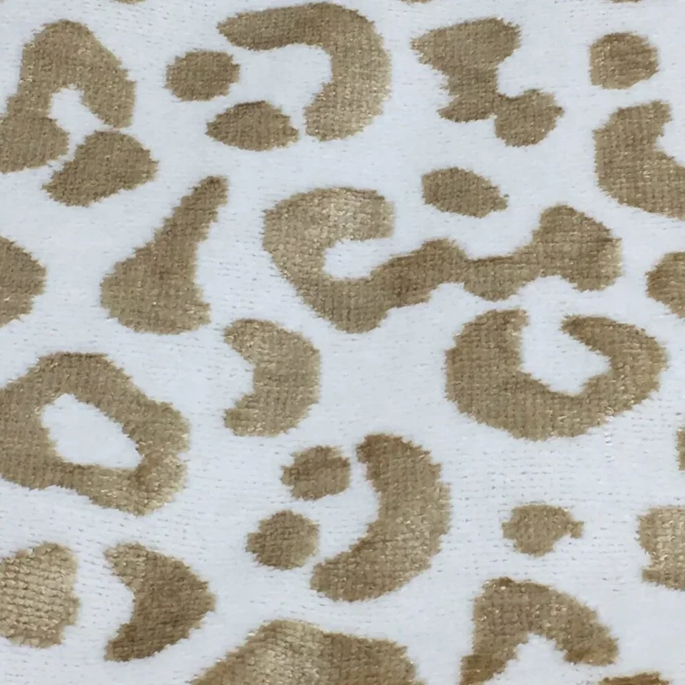 CARO Gold Leopard Print Beach Towel Oversized Luxury Spa Soft Cotton Viscose NEW